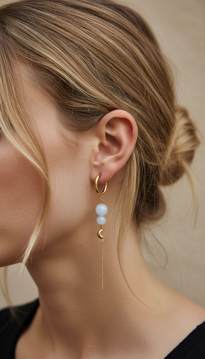 Luna Sky Hoops 18K guldbelagt