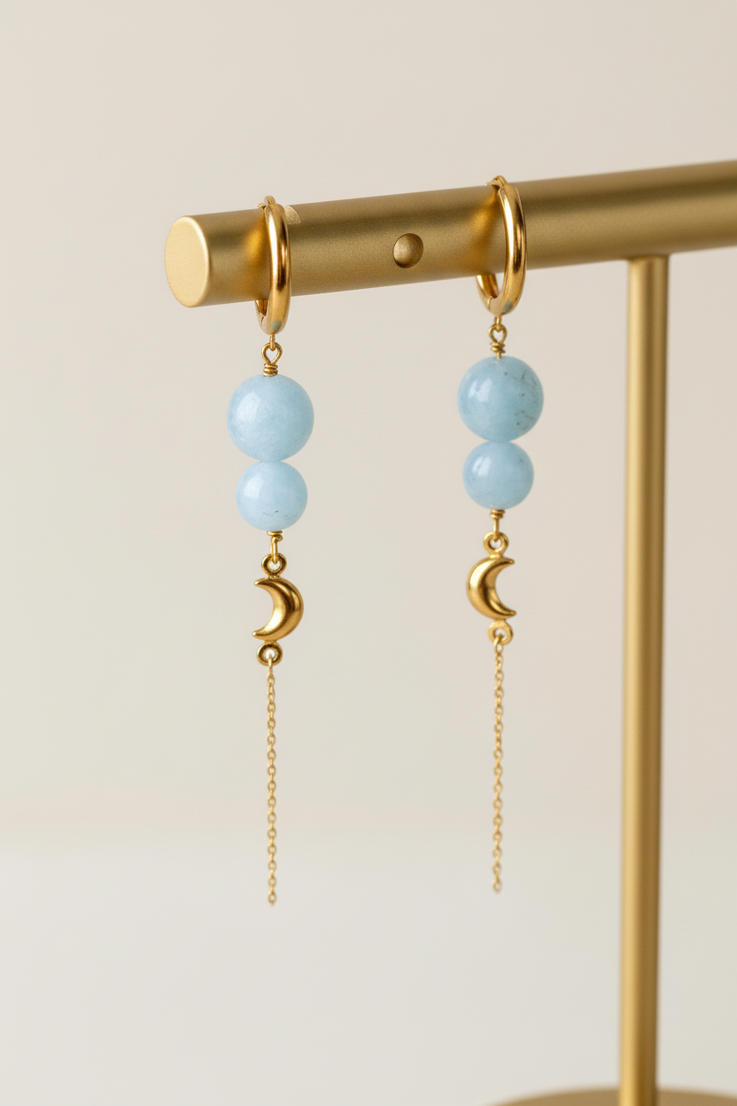 Luna Sky Hoops 18K guldbelagt